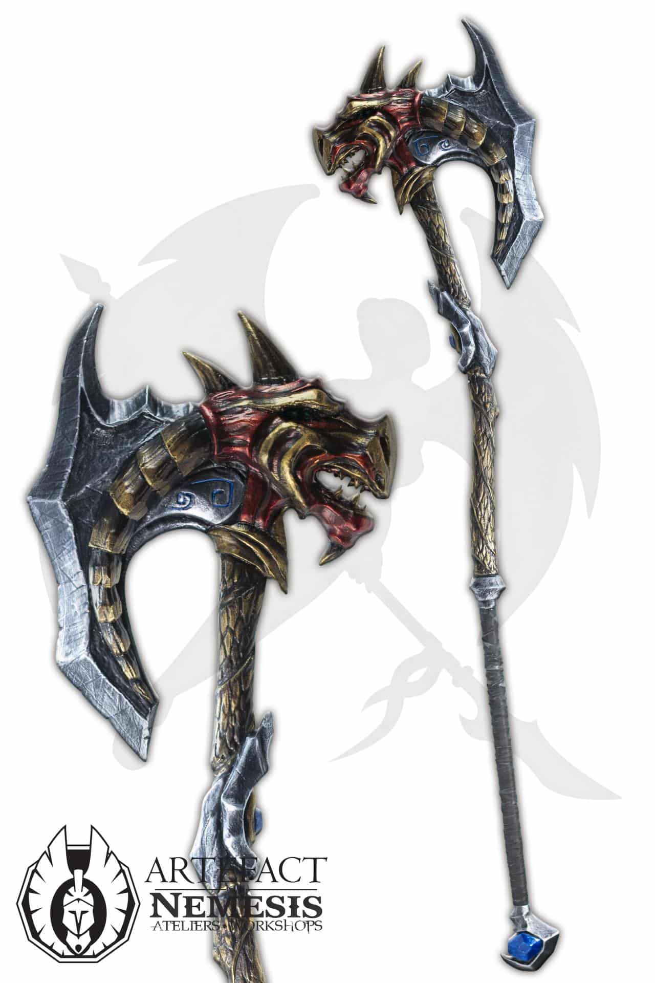Custom LARP Giant Dragon Axe