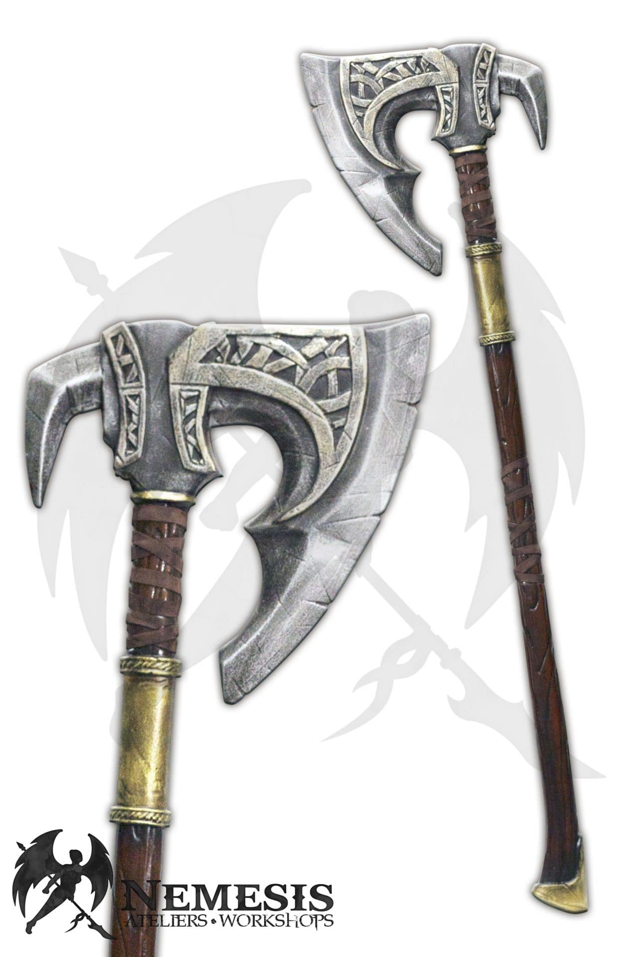 Custom LARP Great Tribal Axe Barbarian