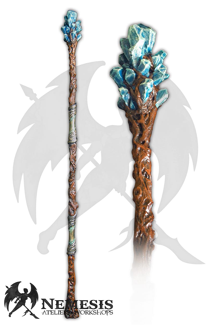 Custom LARP Crystal Mage Staff