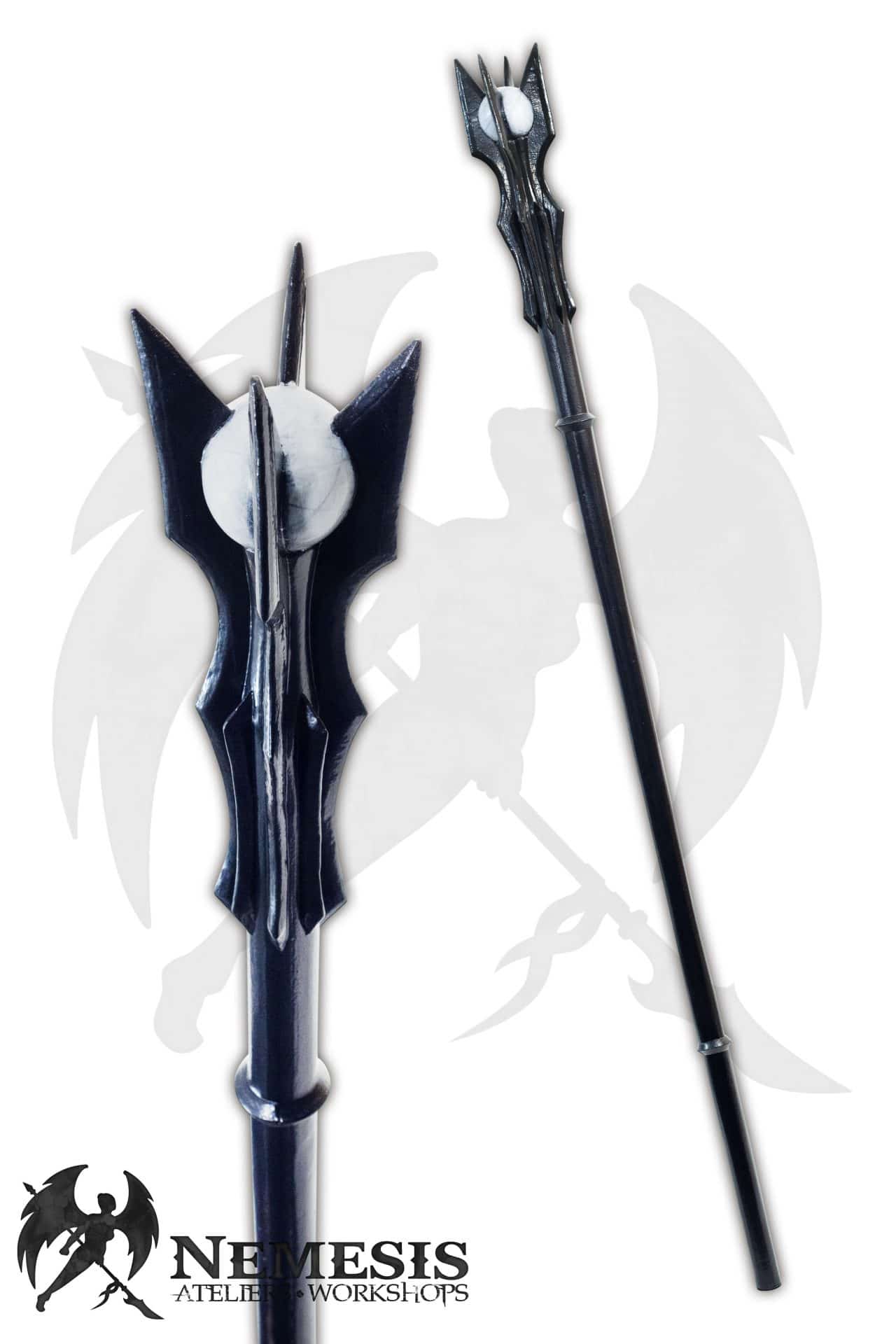 Custom LARP Sauraman Dark Mage Staff