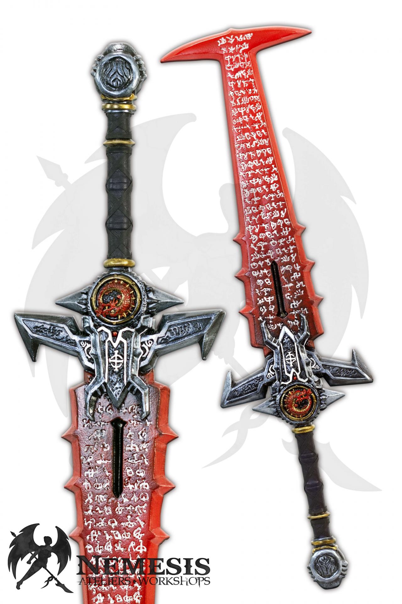Custom LARP Tuna Kaos Sword with Runes