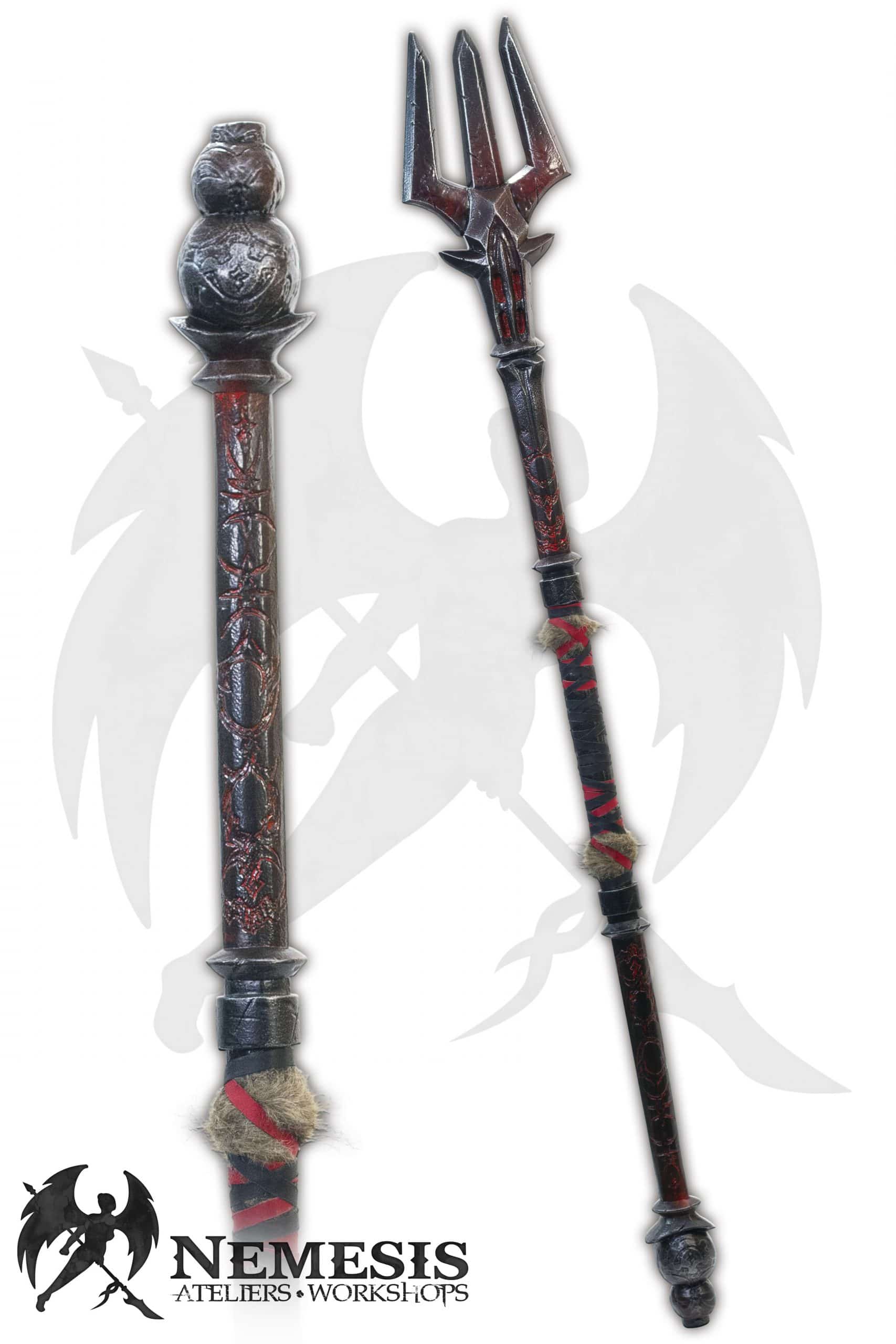 Custom LARP Trident Shaman with Metal