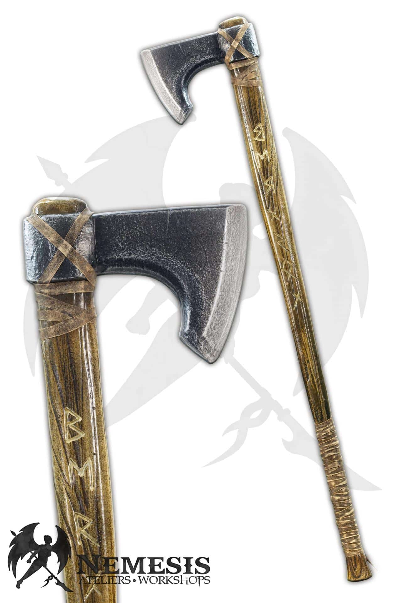 Custom LARP Viking Axe Nordic with Runes