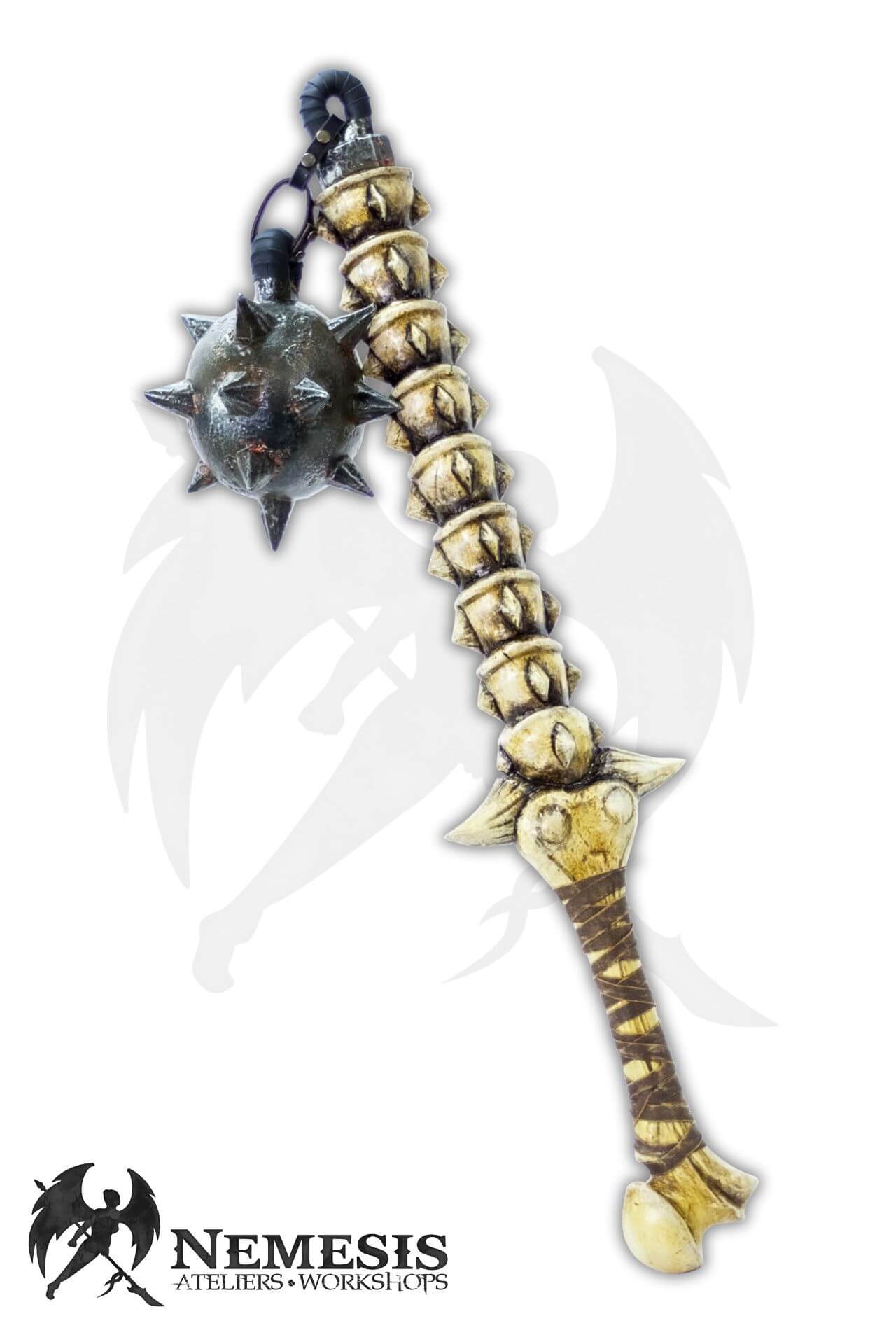 Custom LARP Bone Flail Orcish Troll Goblin Femur
