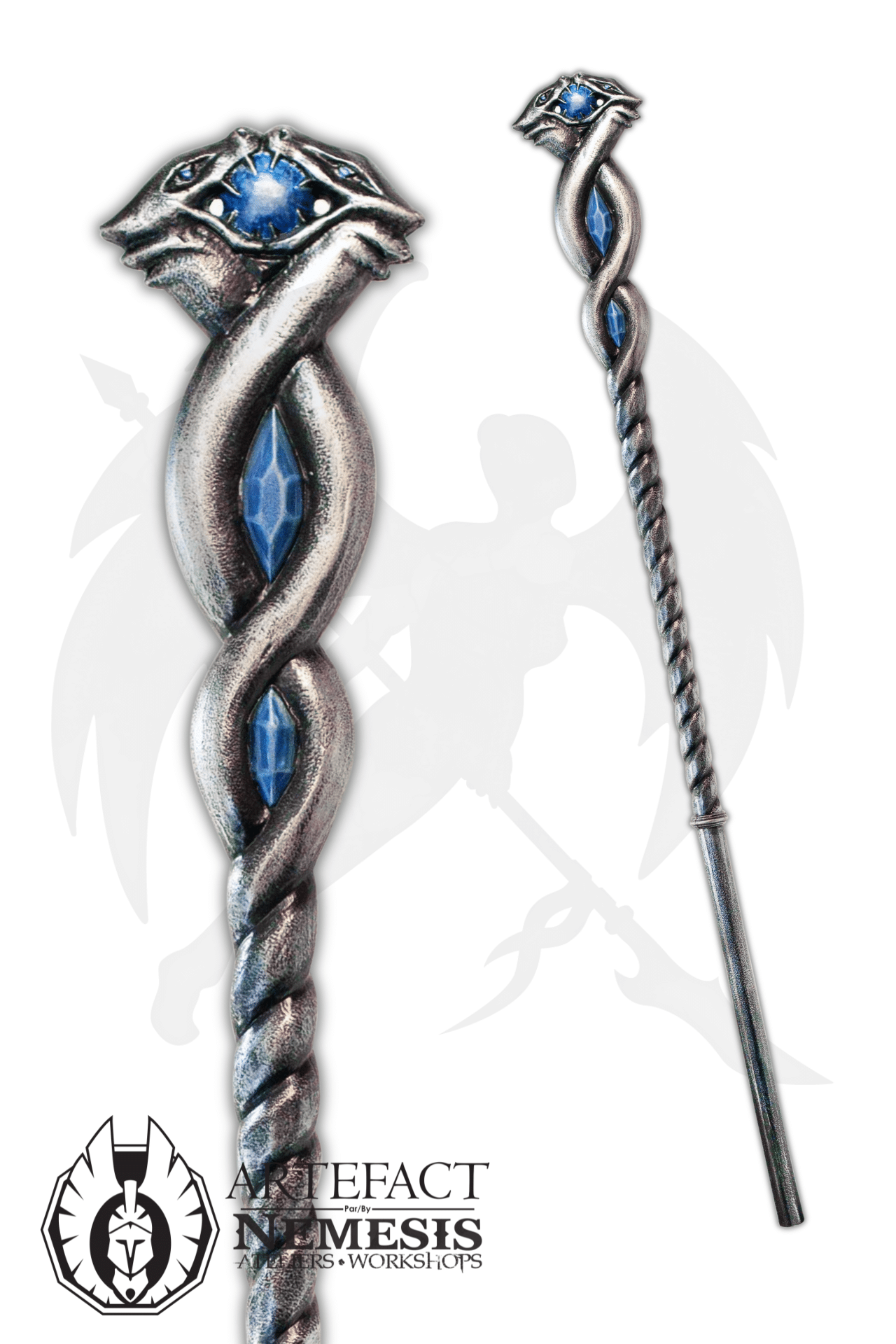 Custom LARP Wizard Snake Staff