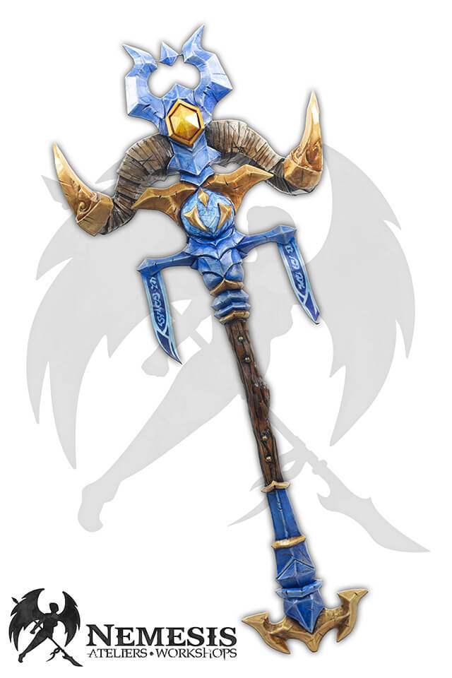 Custom LARP Shaman Staff Led Cosplay