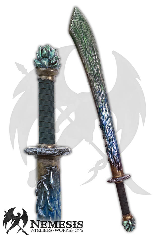 Custom LARP Dao Asian Crystal Sword