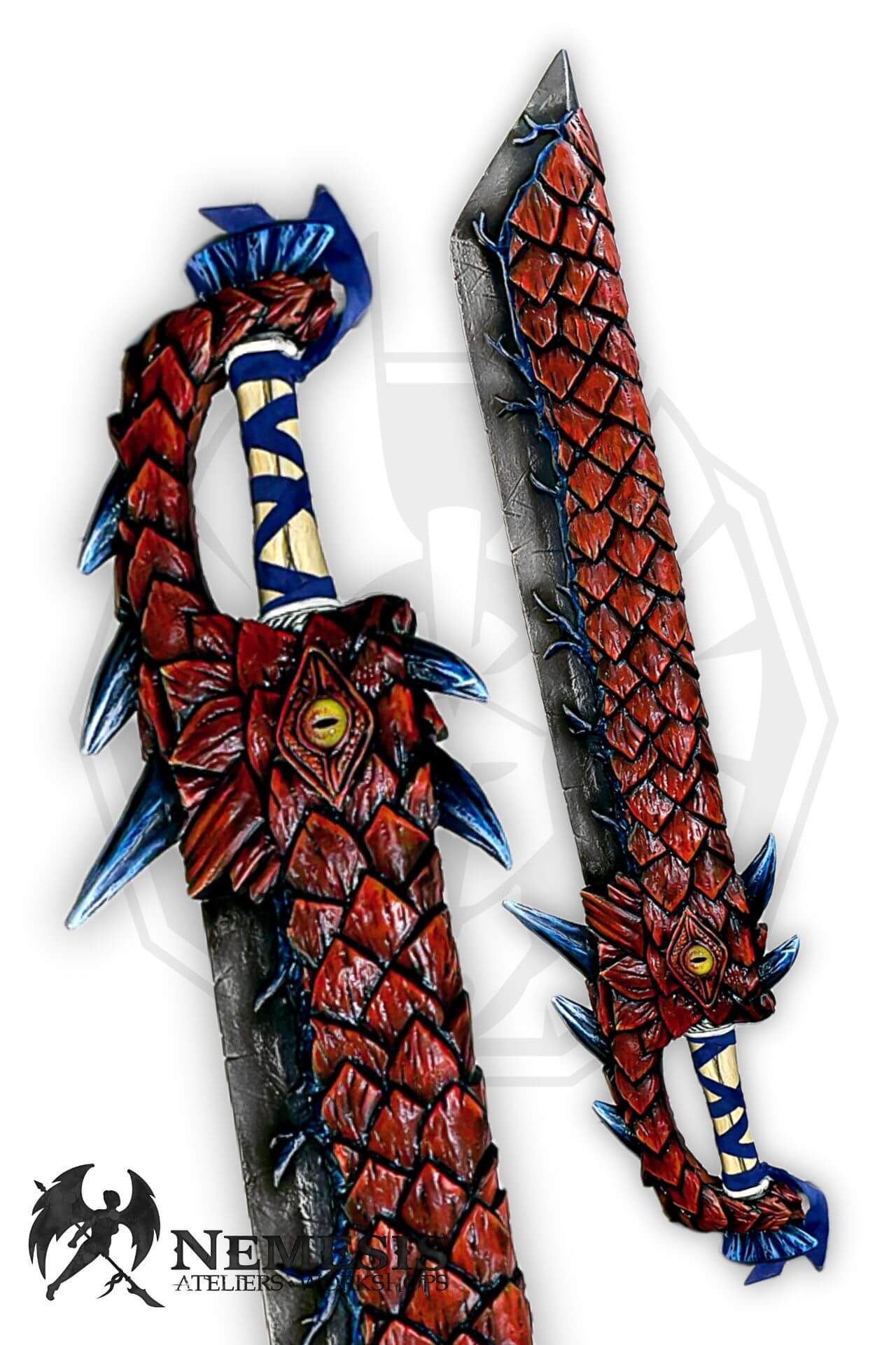 Custom LARP Dragon Scale Monster Sword & Shield