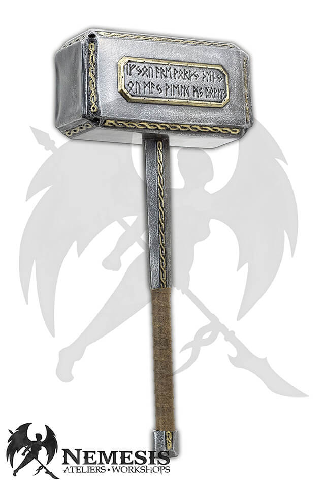 Custom LARP Dwarf Runic Hammer