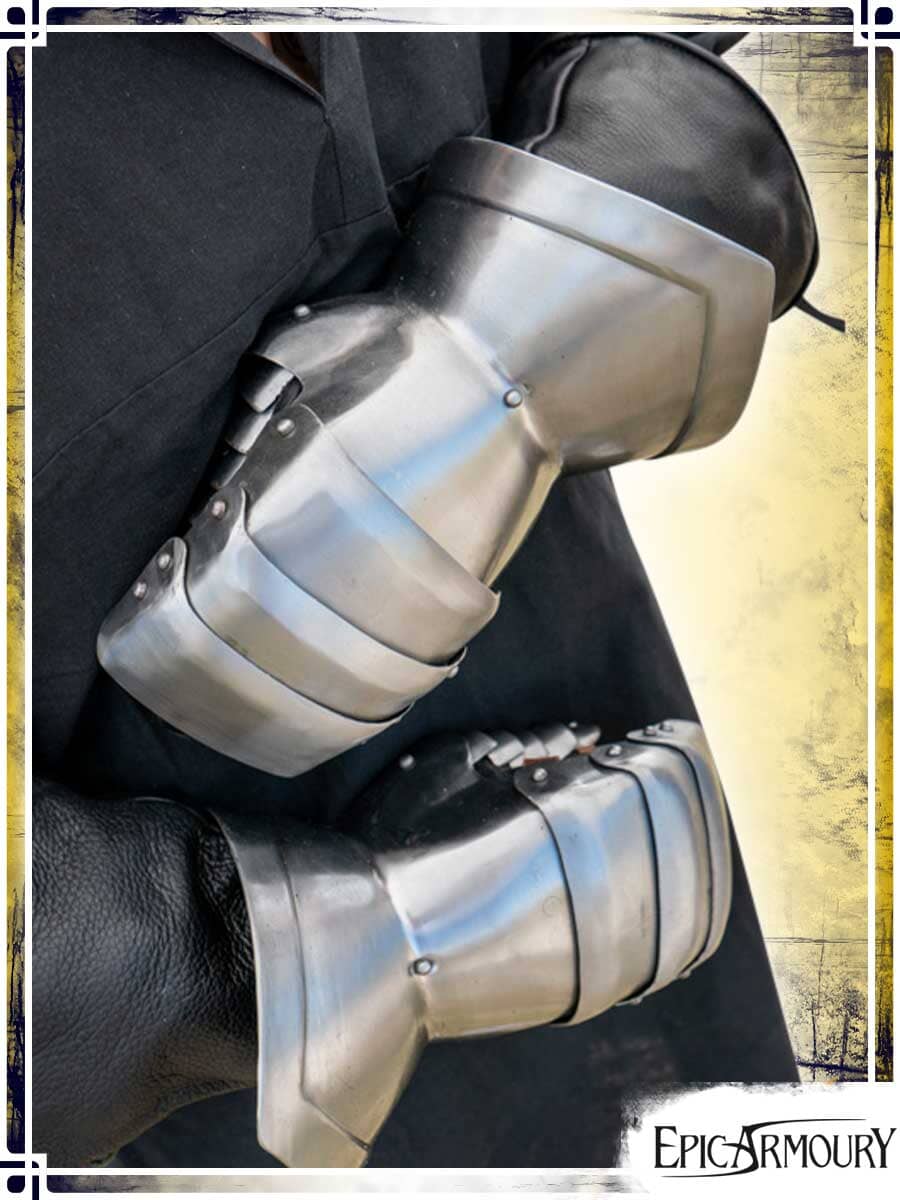 Steel Mittens Plate Bracers Epic Armoury Medium|Large Shinny 