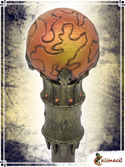 Ozoshann's Magical Orb Staff Head Polearms Calimacil Orange 