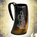 Horn Tankard - Wolf - Cutlery & Tankards by Lord of Battles for LARP enthusiasts