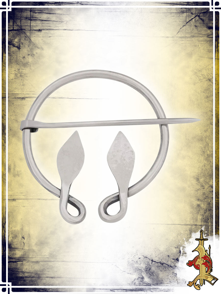 Fibule feuilles - Acier inox