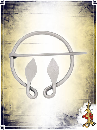 Fibule feuilles - Acier inox