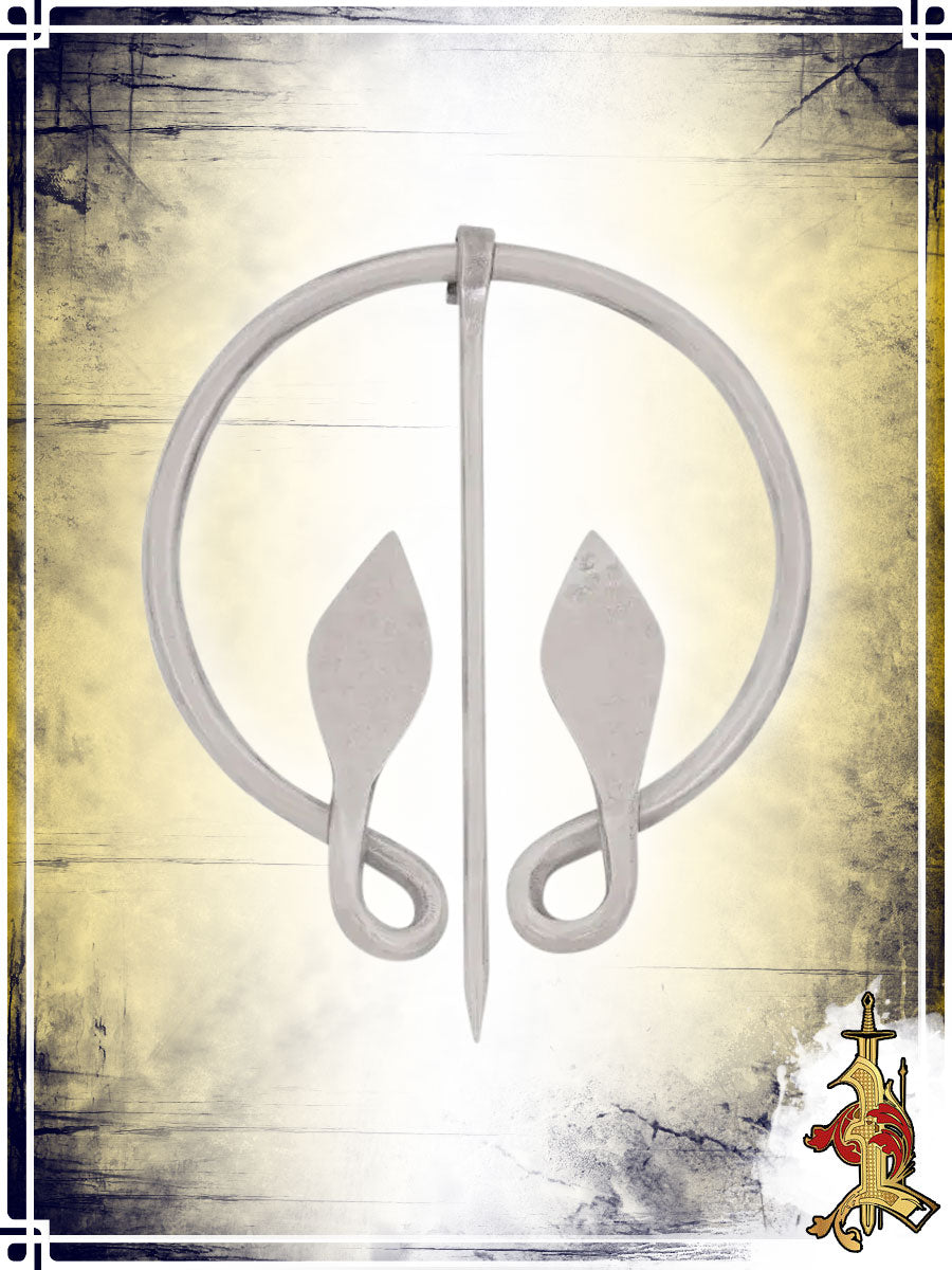 Fibule feuilles - Acier inox