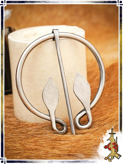 Fibule feuilles - Acier inox