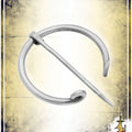 Rolled-End Brooch - Stainless Steel