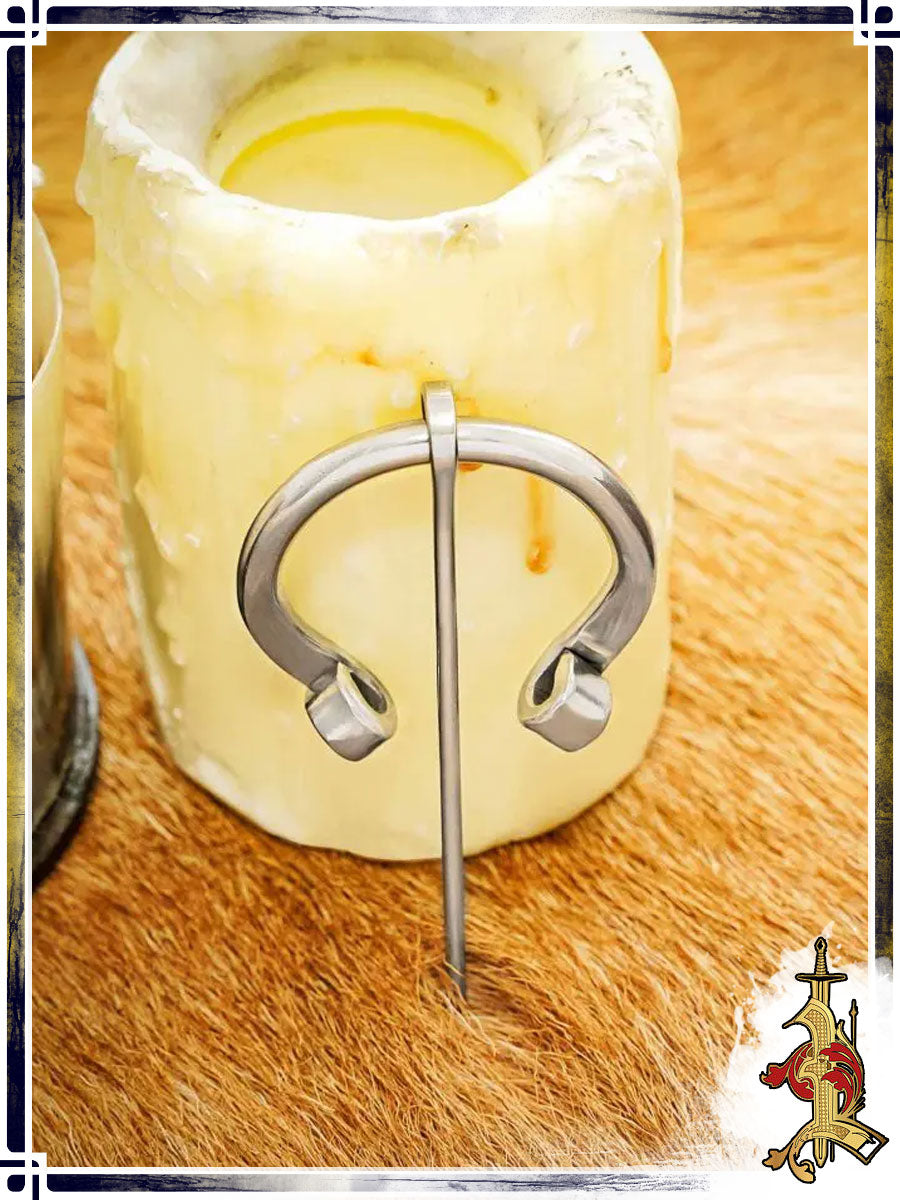 Fibule aux extrémités enroulées - Acier inox