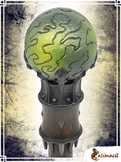 Ozoshann's Magical Orb Staff Head Polearms Calimacil Green 