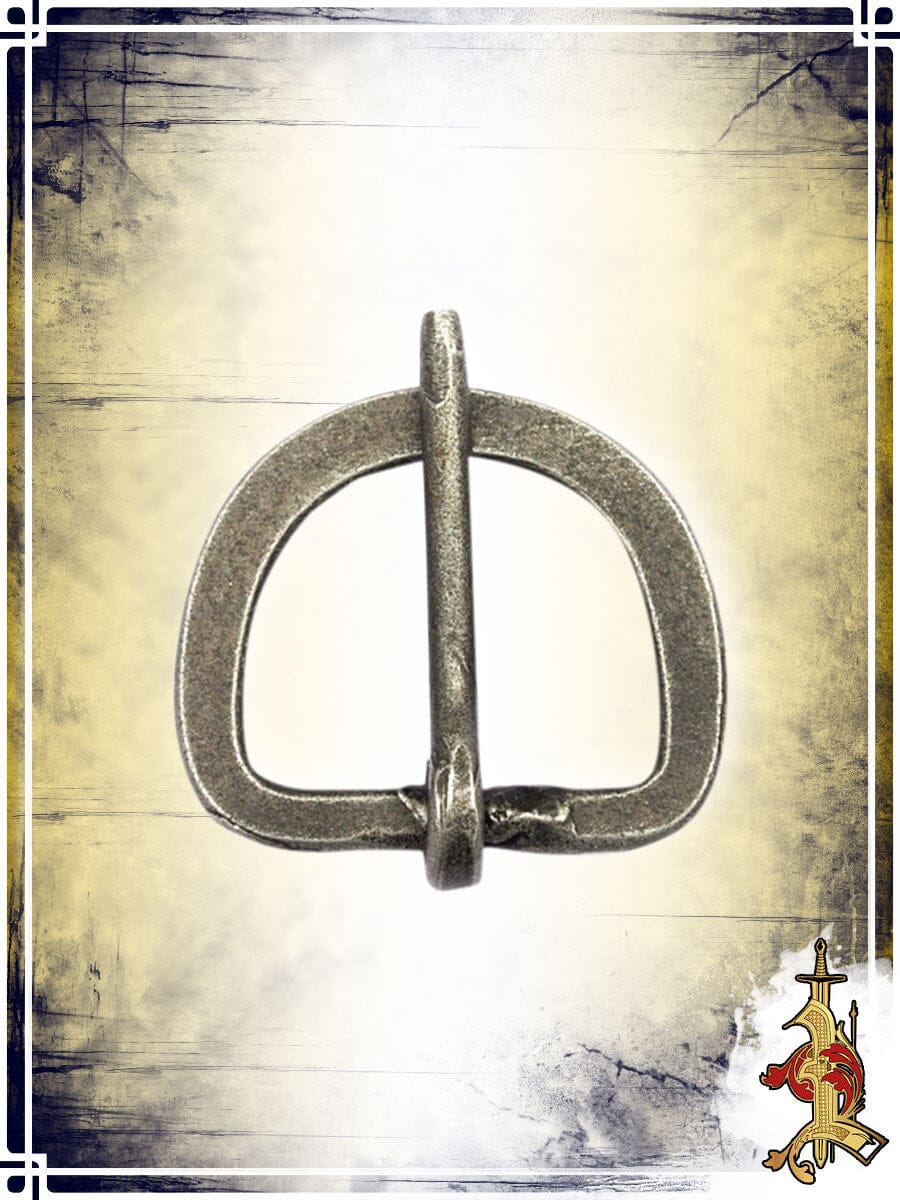 Antiqued Steel D Buckle - 1'' - LB Buckles & Belt Tips Lord of Battles 