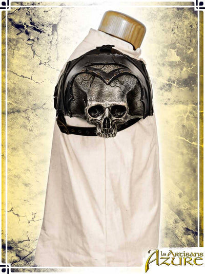 Ashwalker Skull Pauldron Leather Pauldrons Les Artisans d'Azure 