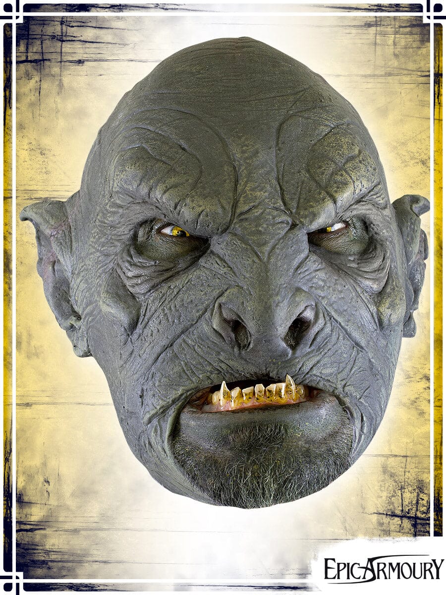 Beastial Orc Mask Latex Masks Epic Armoury Green Medium 