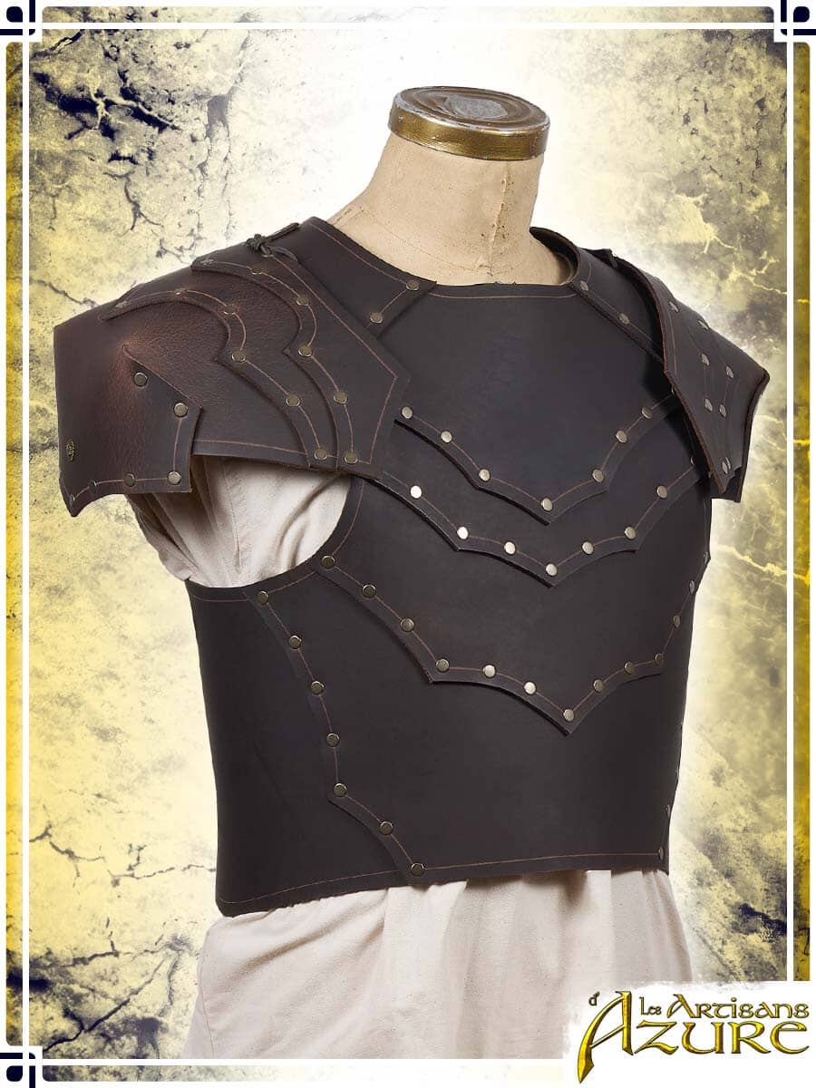 Beaufort Breastplate with Pauldrons Leather Armors Les Artisans d'Azure 