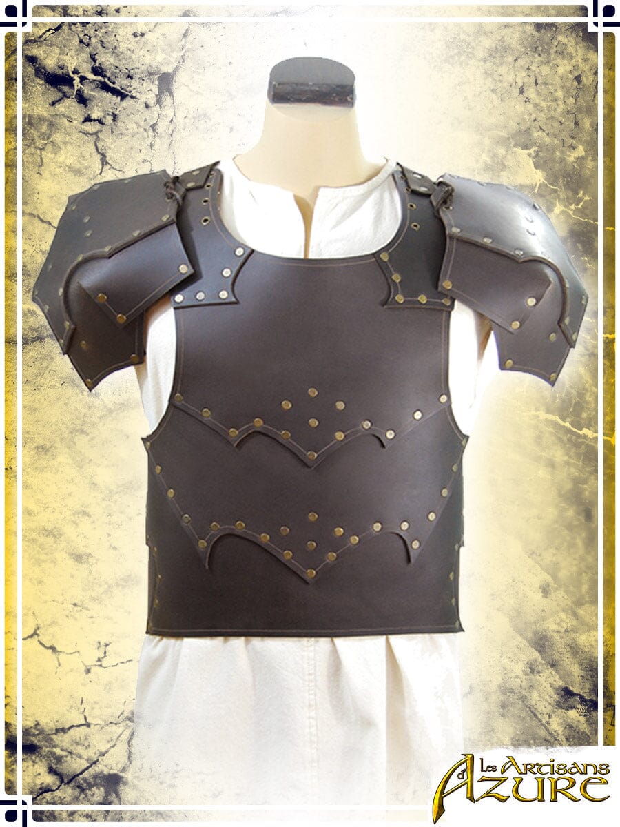 Behan Breastplate with Pauldrons Leather Armors Les Artisans d'Azure 