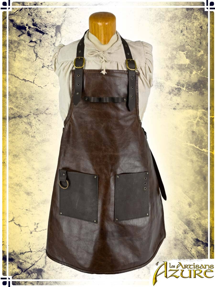 Blacksmith Apron Clothes Accessories Les Artisans d'Azure Brown leather 
