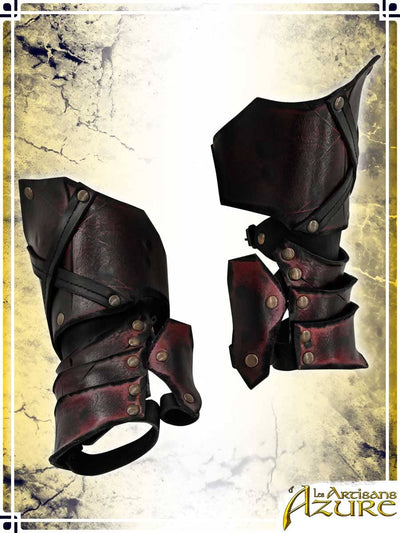 Bloodwalker Gauntlets Leather Bracers Les Artisans d'Azure 