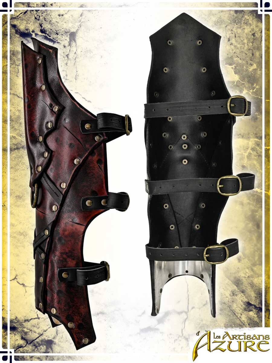 Bloodwalker Greaves Leather Greaves Les Artisans d'Azure 