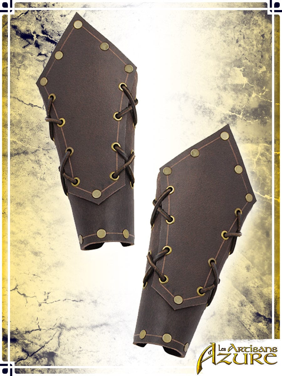 Borge Bracers Leather Bracers Les Artisans d'Azure Brown 