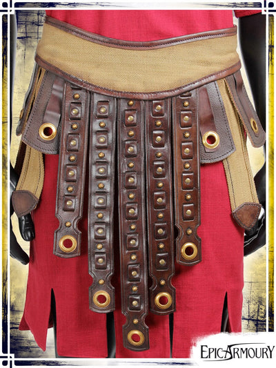 Brown leather roman belt War Skirts Epic Armoury 