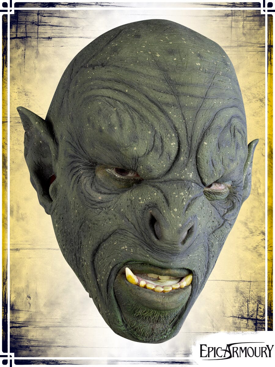 Carnal Orc Mask Latex Masks Epic Armoury Green Medium 
