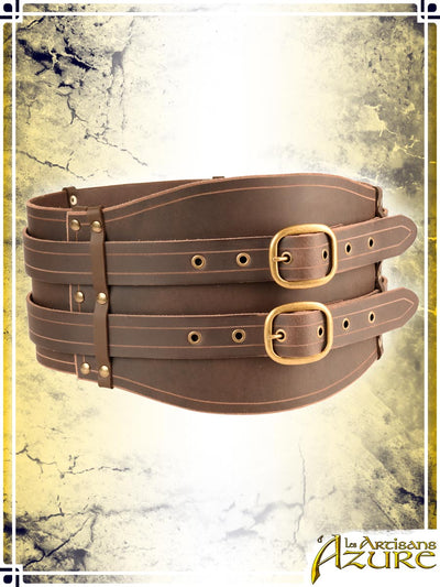 Celtic Large Belt Combat Belts Les Artisans d'Azure Brown leather Medium 