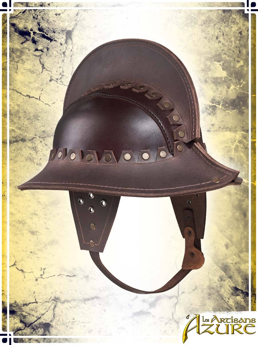 Classic Morion Leather Helmets Les Artisans d'Azure 