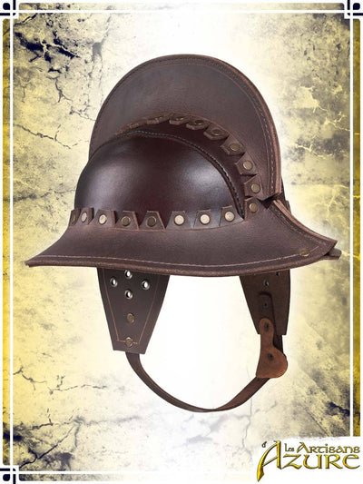Classic Morion Leather Helmets Les Artisans d'Azure 