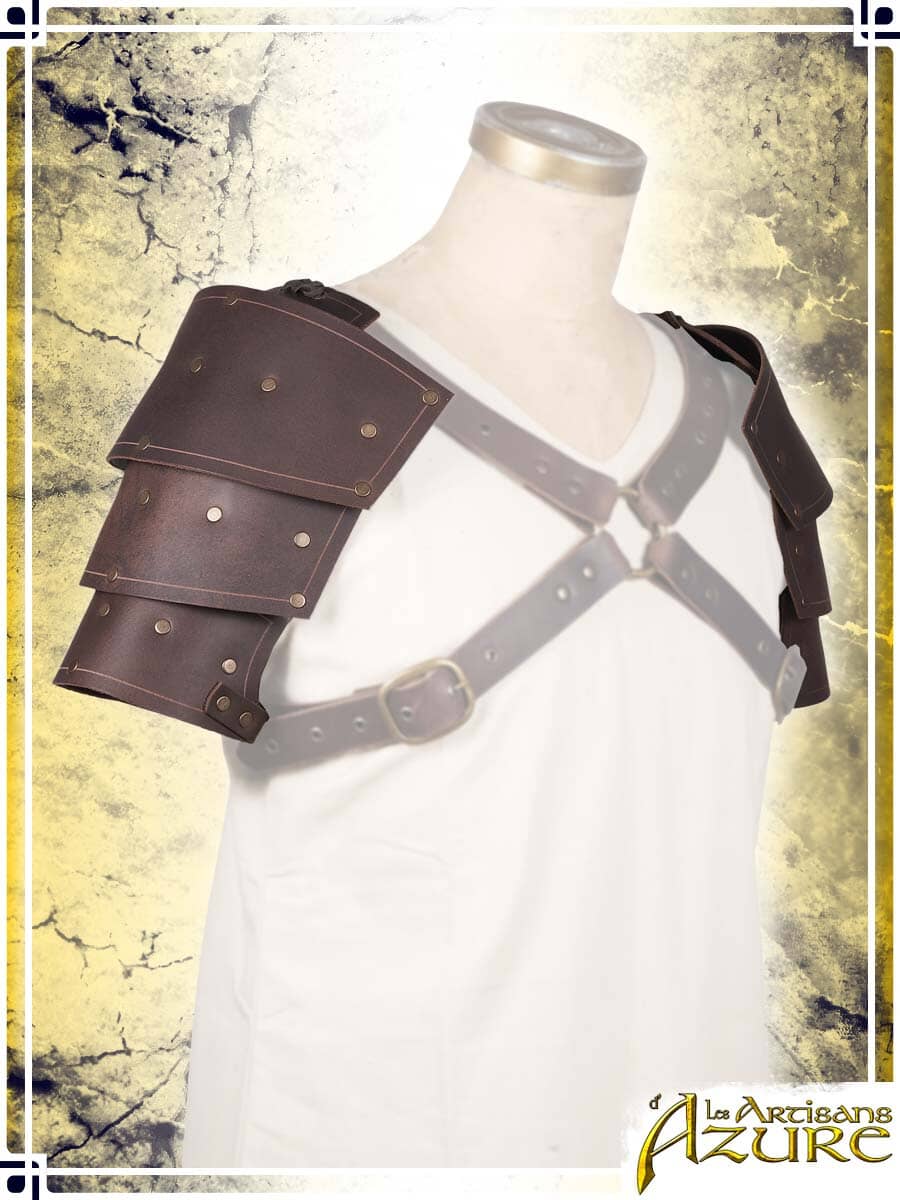 Classic Pauldrons - Medieval Leather Armor for LARP – Les Artisans d'Azure