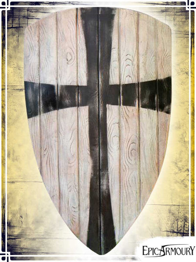 Crusader Shield Latex Shields Epic Armoury White|Black Tower Shield 