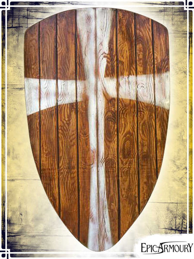 Crusader Shield Latex Shields Epic Armoury Wood Tower Shield 