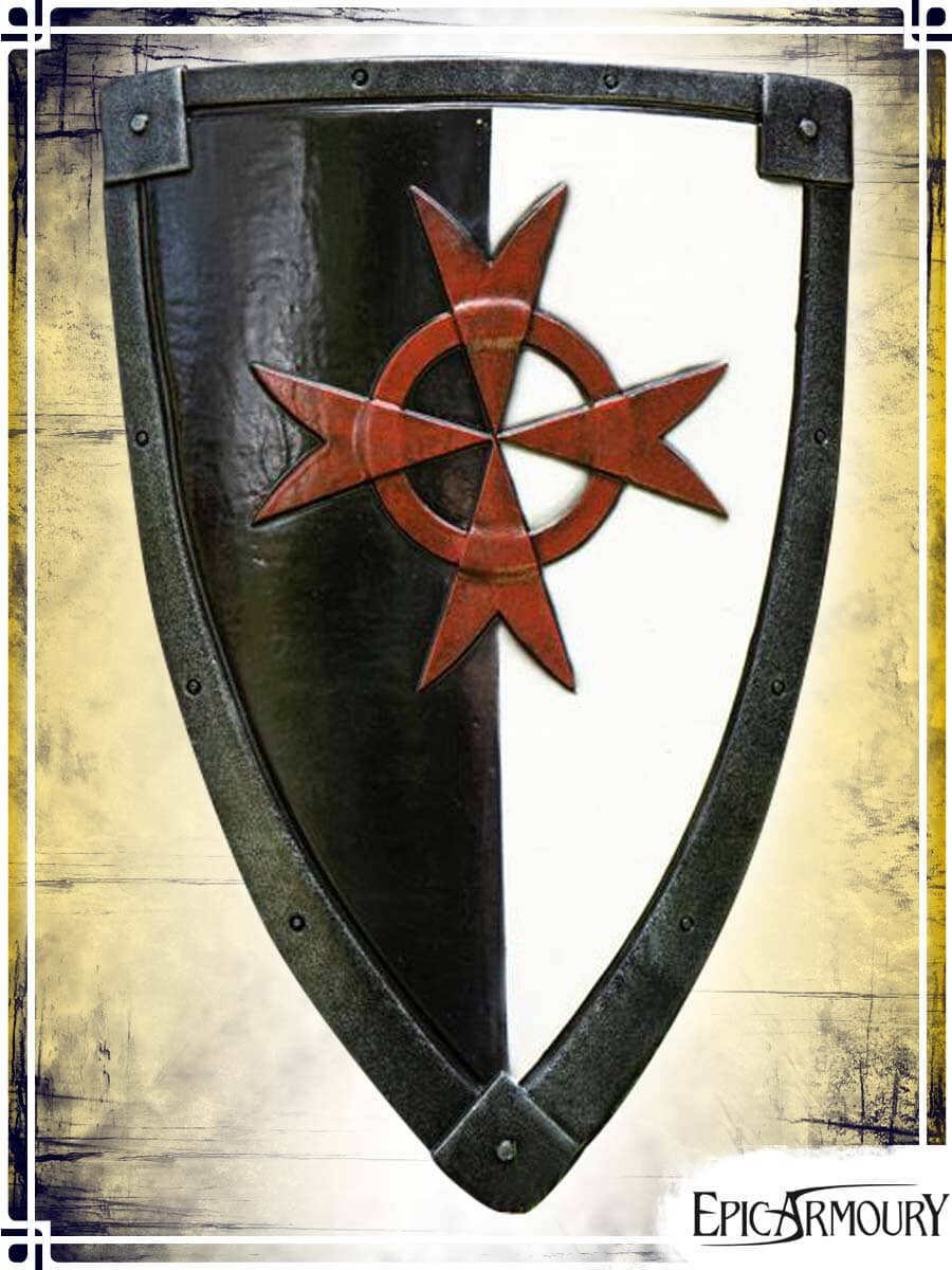 Crusader's Shield Latex Shields Epic Armoury White|Black Medium Shield 