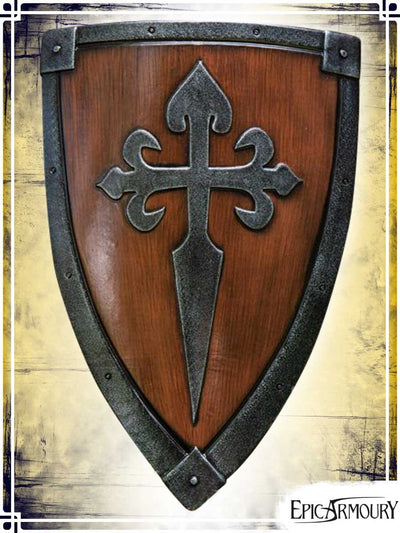 Crusader's Shield Latex Shields Epic Armoury Wood Medium Shield 