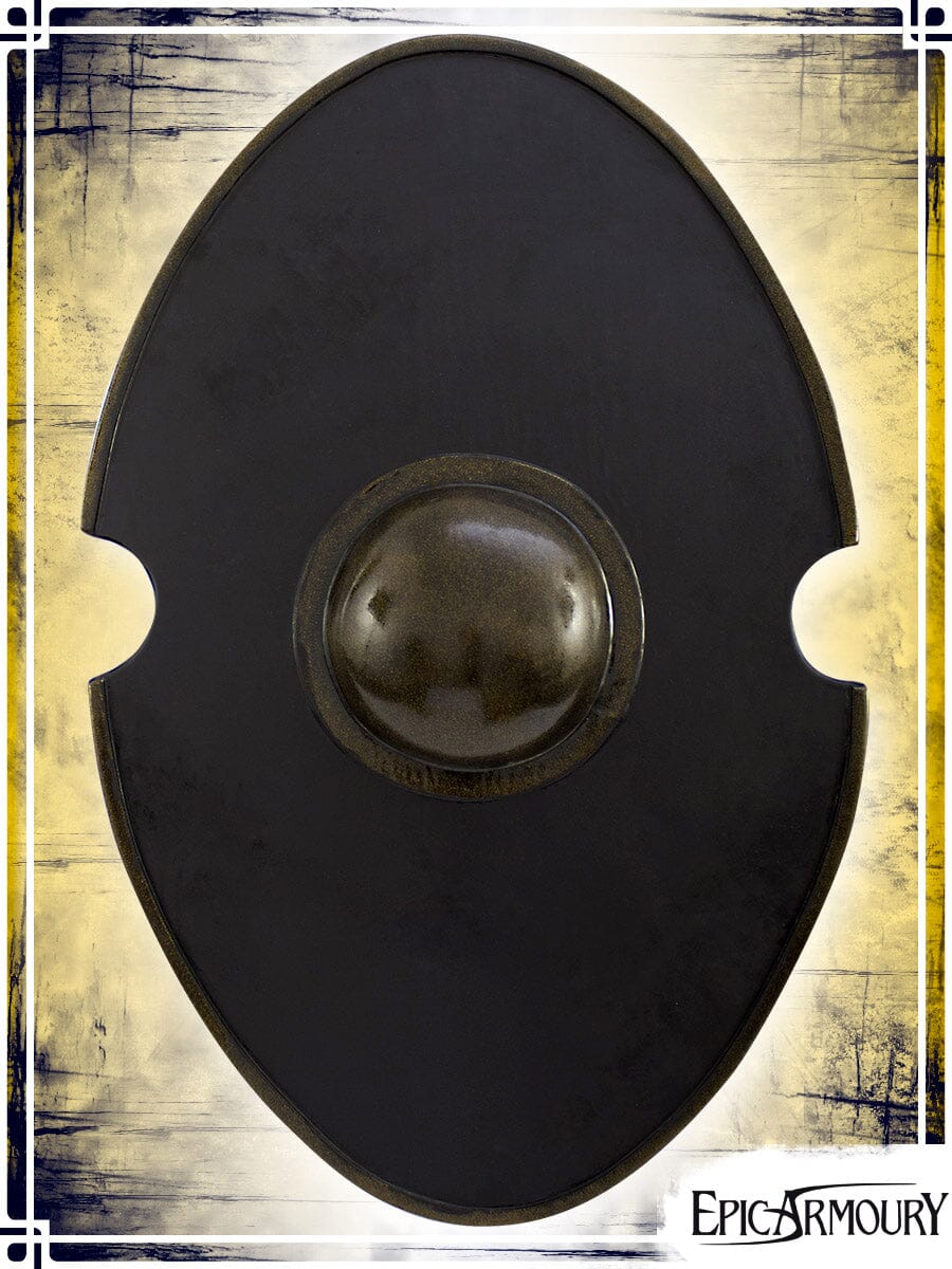 Elliptical Shield Latex Shields Epic Armoury Black Medium Shield 