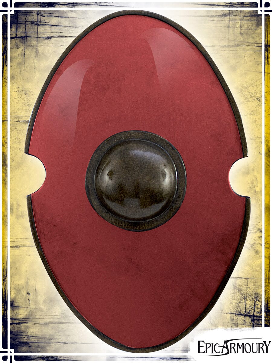 Elliptical Shield Latex Shields Epic Armoury Red Medium Shield 