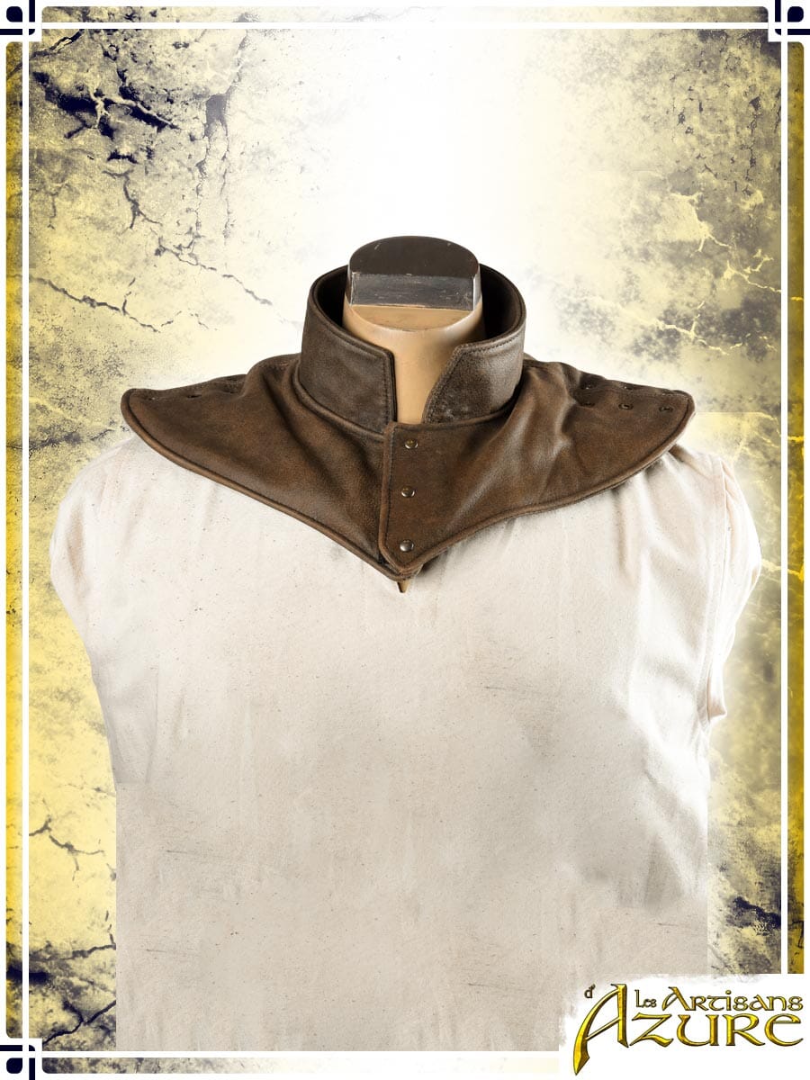 Gambeson Leather Collar Gorgets Les Artisans d'Azure 