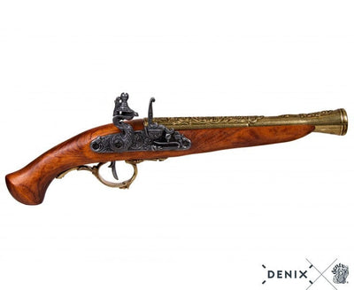 German Flintlock Pistol Pistols Denix Gold 