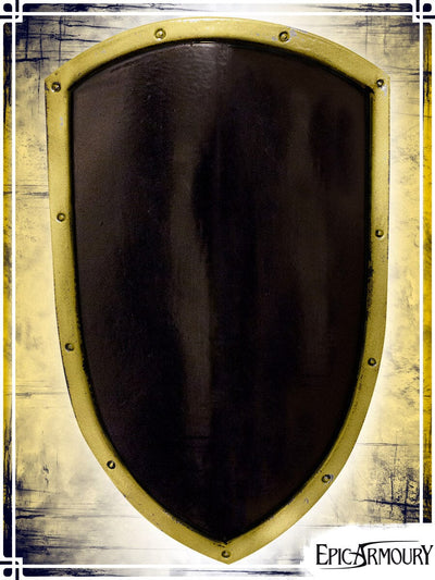 Heater Shield Latex Shields Epic Armoury Black|Gold Medium Shield 