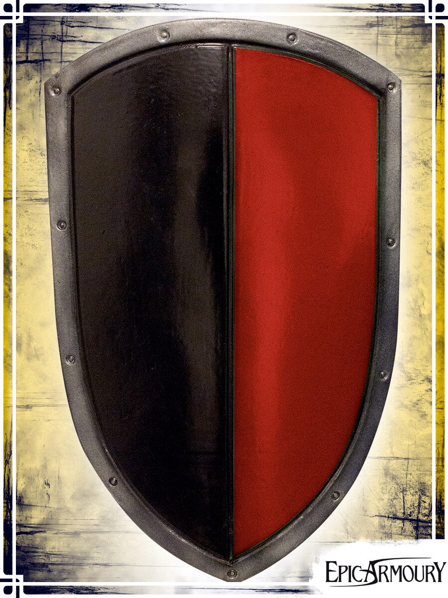 Heater Shield Latex Shields Epic Armoury Black|Red Medium Shield 