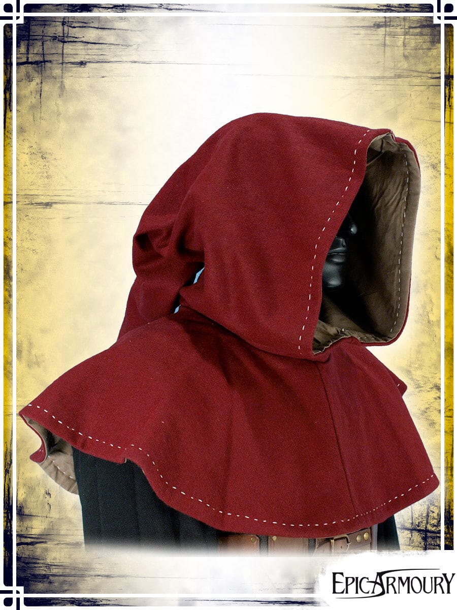 Hood Medieval Hoods Epic Armoury Red Small|Medium 