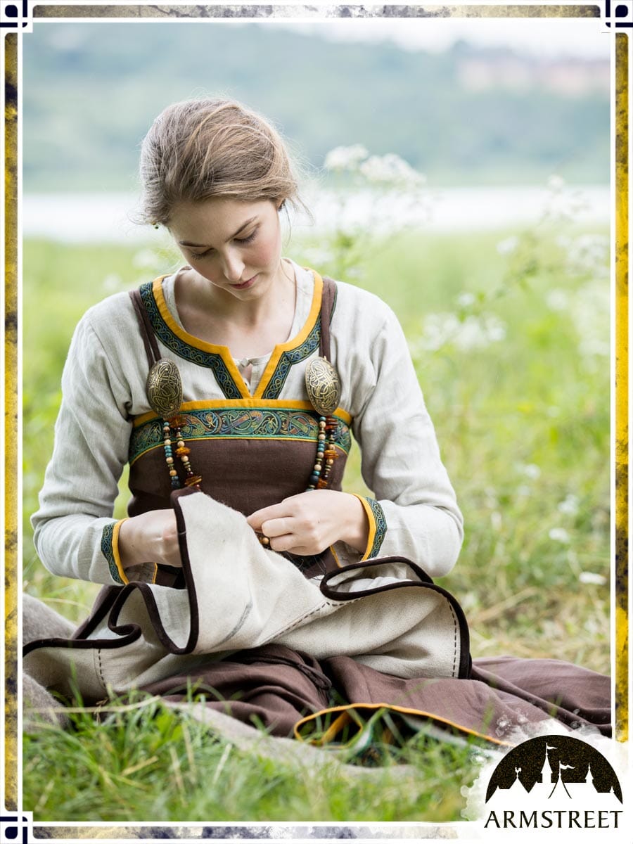 Ingrid the Hearthkeeper Apron Surcots & Vests ArmStreet Brown|Yellow 2 years 